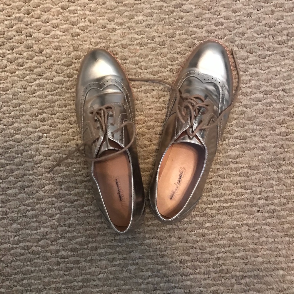 Madewell Metallic Oxfords (re-posh)